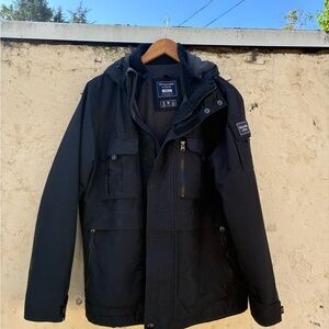 A&F Black Military Jacket